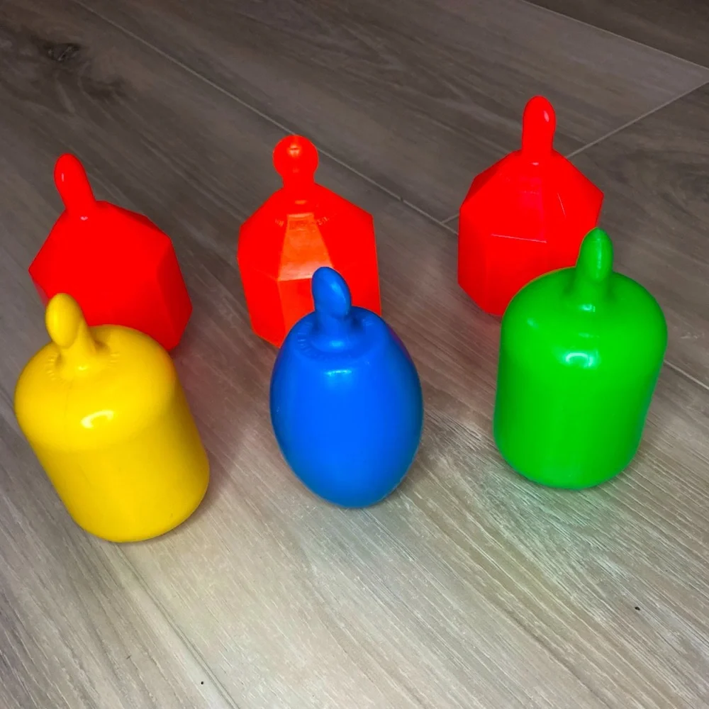Fisher Price Mattel Snap Lock Pop Bead Toys Six Vintage Retro Primary Colors